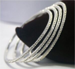 Simple Platinum Plated Bangle